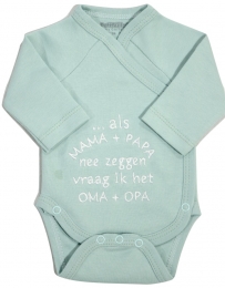 PetitVillainAlsMamaenPapaNeeZeggenVraagIkHetOmaenOpaMaat56GroenRomper