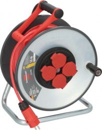 BrennenstuhlProfessionalSC5110SteelCoreKabelhaspelH07BQ-F3G15-IP44-50m-Rood