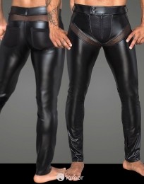 NOIRhandmadeLangewetlookherenbroekXL