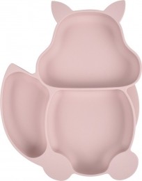 Dutsi-SiliconenBabyenKindBord-ZuignapBord-PoederrozeVosje