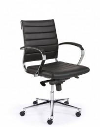 BureaustoelDesignLuxeZwart