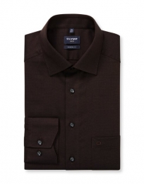 OLYMPLuxorOverhemdmodernfitNewKentBruin