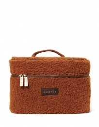 EssenzaTracyTeddyBeautyCaseLeatherbrown