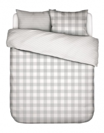 EssenzaChessGrijsDekbedovertrek