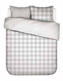 EssenzaChessGrijsDekbedovertrek