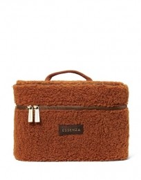 EssenzaTracyTeddyBeautyCaseLeatherbrown