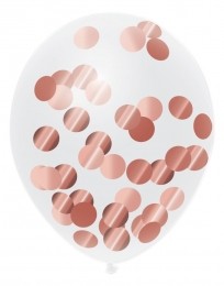 Jep-PartyRose30cm5StuksConfettiBallonnen442367