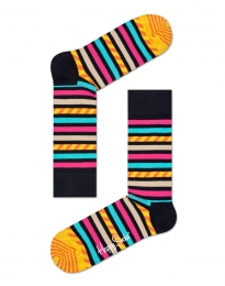 HappySocksStripeStripeSokken-ZwartMulti