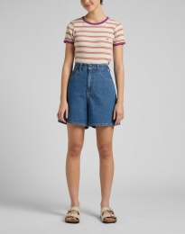 LeeDamesStripeTeeshirt-MaatS-GoldenBeamGemengdeKleuren