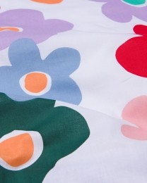 HEMAHEMAKinderDekbedovertrekZachtKatoen140x200Bloemenmulti