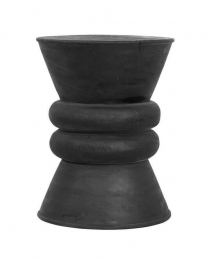 MUSTLivingKrukjeBijzettafelRingRingSuarhout-Zwart-Rond