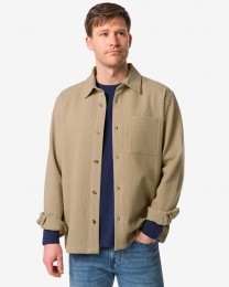 HEMAHerenoverhemdStefwafelbeigebeige