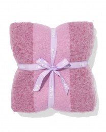 HEMAPlaid130x150cmwollookstrepenpaarsroze