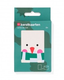 HEMAKerstkaartjesKleinMetEnvelop-6Stuksmulti