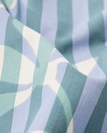 HEMADekbedovertrek140x200220cmzachtkatoenstrepengroen-blauwgroen