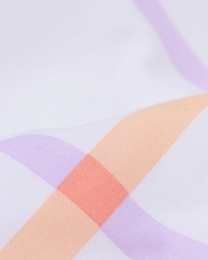 HEMADekbedovertrek240x200220cmzachtkatoenruitenlilamulti