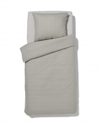 HEMADekbedovertrekflanel140x200220melangegrijslichtgrijs