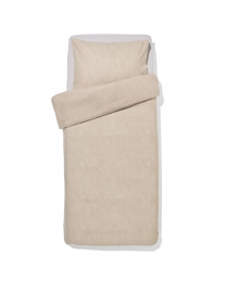 HEMADekbedovertrek140x200220cmflanelmelangegreigegrijs