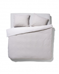 HEMADekbedovertrek-zachtkatoen-240x220cm-witstipwit