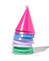 HEMAFeesthoedjeseffen8stuks