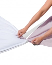 HEMADekbed140x200cmgerecycleddons4-seizoenenwit