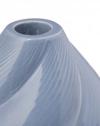 HEMAKandelaar92x9cmkeramiektwistgrijsblauw