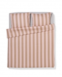 HEMADekbedovertrek200x200220cmzachtkatoenstrepenrozelichtroze