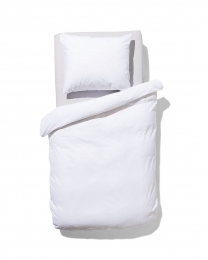 HEMADekbedovertrek140x200220cmzachtkatoenwitwit