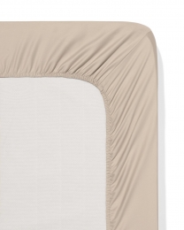 HEMAHoeslaken180x200cmsatijnzandzand