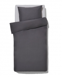 HEMADekbedovertrek140x200220cmpercaldonkergrijsdonkergrijs