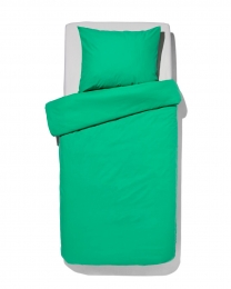 HEMADekbedovertrek140x200220cmzachtkatoengroenfelgroen