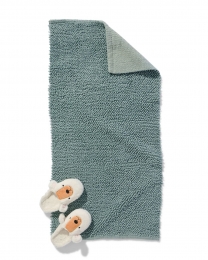HEMABadmat60x120cmchenillegroenblauwzeegroen