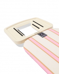 HEMABrabantiastrijkplankA110x30cmvoorstrijkijzerstrepenrozezand