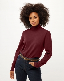 TurtleneckbasicpulloverDarkRed