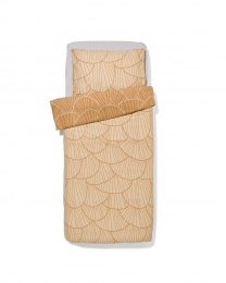 HEMADekbedovertrek140x200220cmzachtkatoenschelpenzandbeige