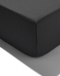 HEMAHoeslaken90x220cmzachtkatoendonkergrijsdonkergrijs