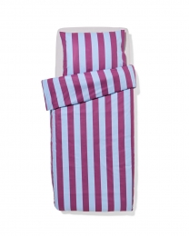 HEMADekbedovertrek140x200220cmzachtkatoenstrepenblauw-paarsmulti