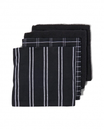 HEMAThee-enkeukendoekenzwart-4stukszwartwit