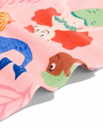 HEMAKinderstrandlaken80x140zeemeerminroze