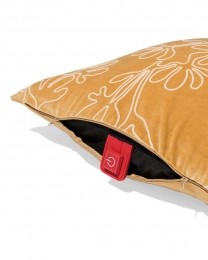 HEMAKussenhoes50x50cmveloursbloembeigebeige