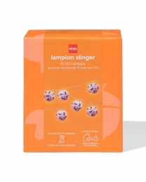 HEMALichtsnoer28mmet10lampjesspinnenvoorbinnenenbuitenwitzwart