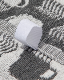 HEMAKeukendoek50x50katoengrijsmetkoffiemokkendonkergrijs