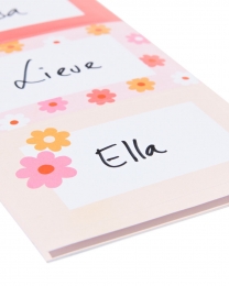 HEMAEtikettenbloemenroze-oranje-20stuks