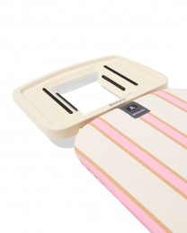 HEMABrabantiastrijkplankA110x30cmvoorstrijkijzerstrepenrozezand