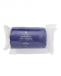 HEMAWasbaardekbed200x200cmblauw