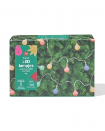 HEMALichtsnoer51mmet50gekleurdeLEDlampjesballetjesvoorbinnenwit