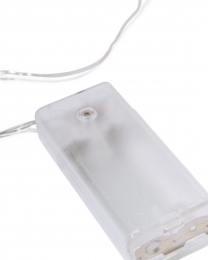 HEMALichtsnoer3mmet30LEDlampjeszilverdraadvoorbinnenwit