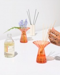 HEMAVaasvoorgeurstokjes57x108cmkeramiekbloemcrmecreme