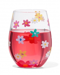 HEMADrinkglas550mlbloemen