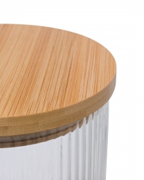 HEMAVoorraadpotglas17Lgestreepttransparant